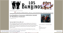 Desktop Screenshot of losbambinosmusic.com
