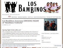 Tablet Screenshot of losbambinosmusic.com